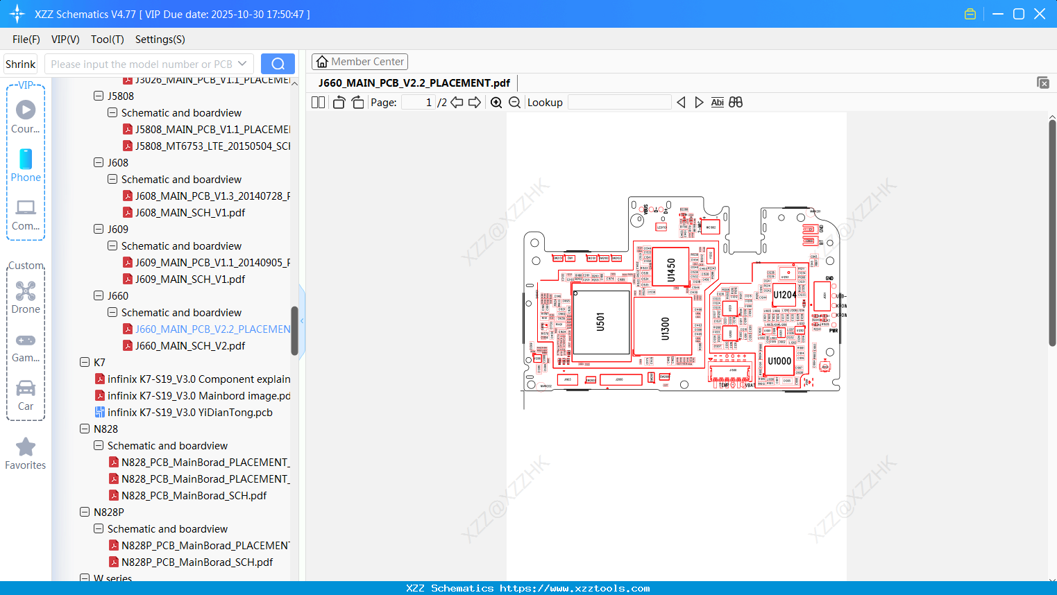 Infinix J660_MAIN_PCB_V2.2_PLACEMENT